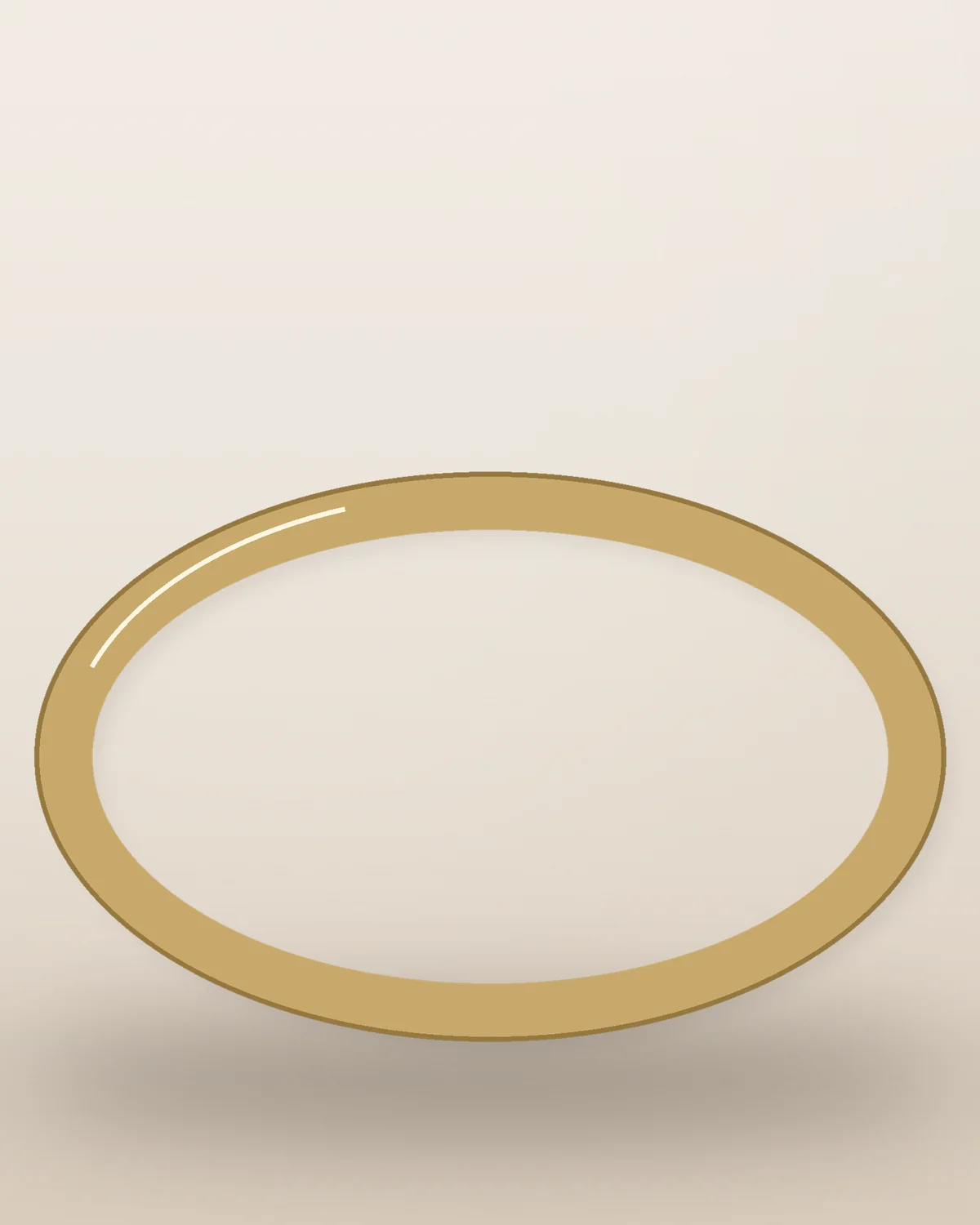 Classic Gold Bangle — detail