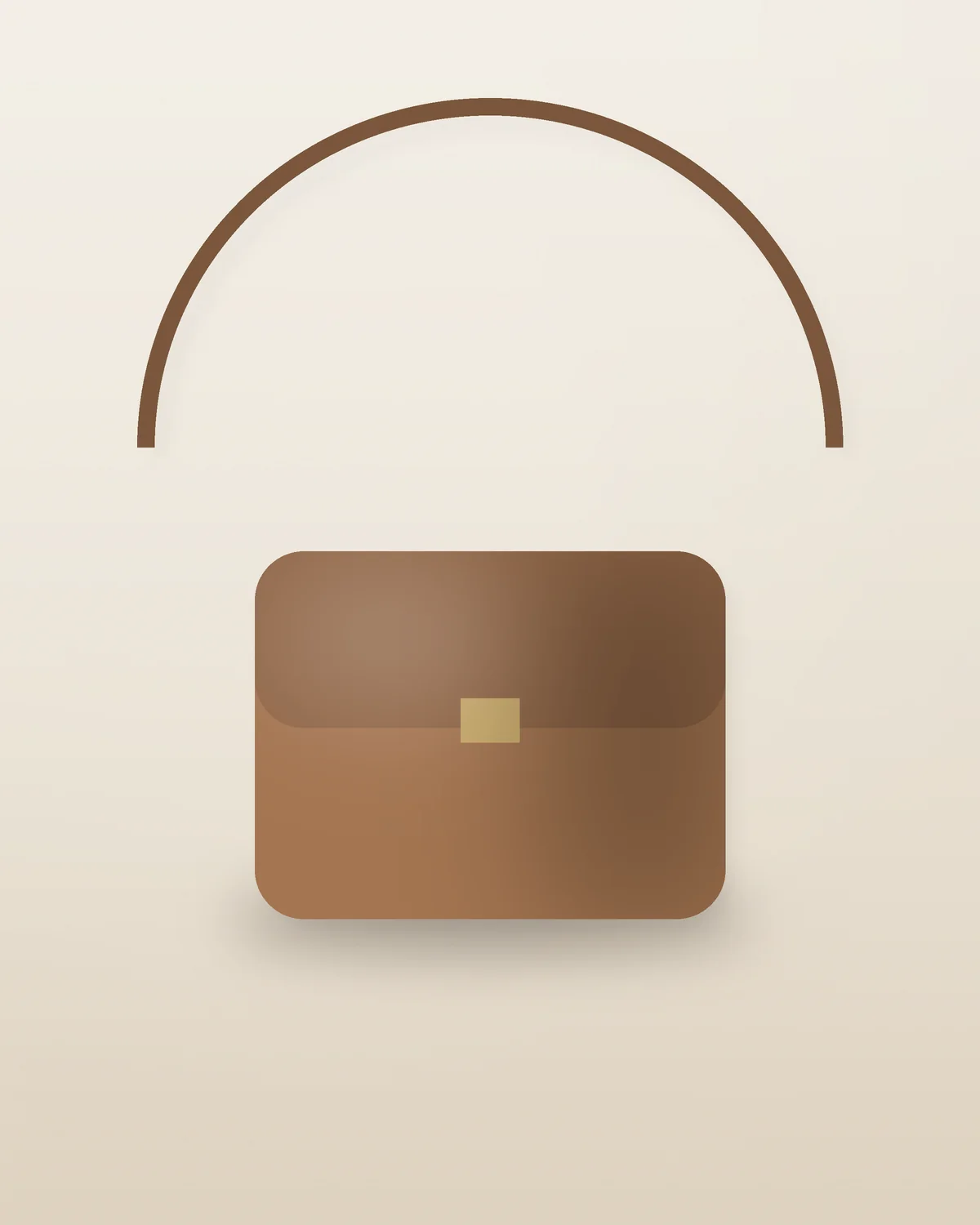 Dhanmondi Saddle Crossbody in Tan