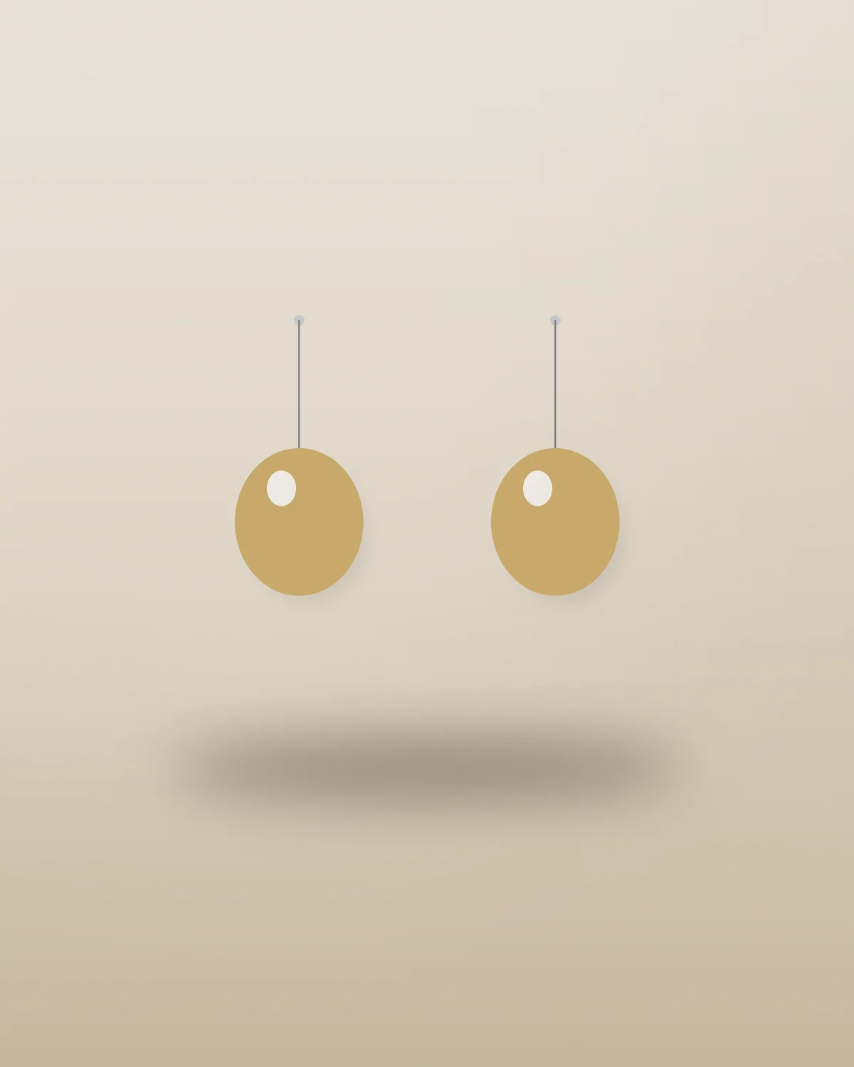 Everyday Gold Studs in Silver