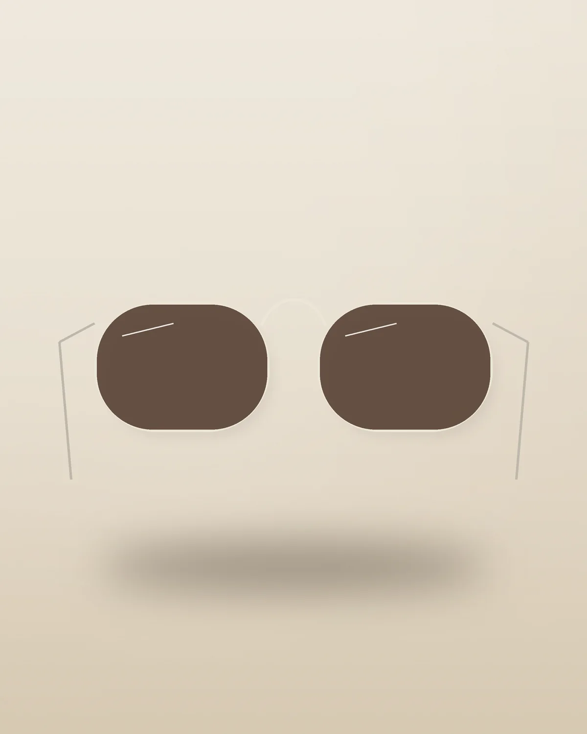 Kuakata Cat-Eye Sunglasses in Ivory