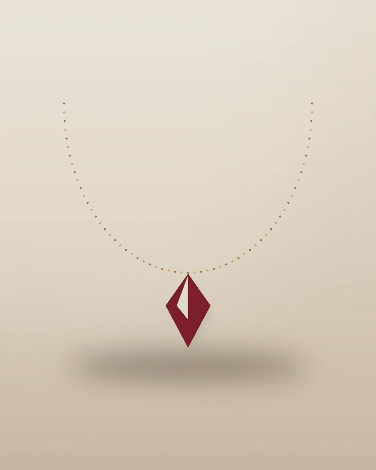 Padma Pendant Necklace in Gold