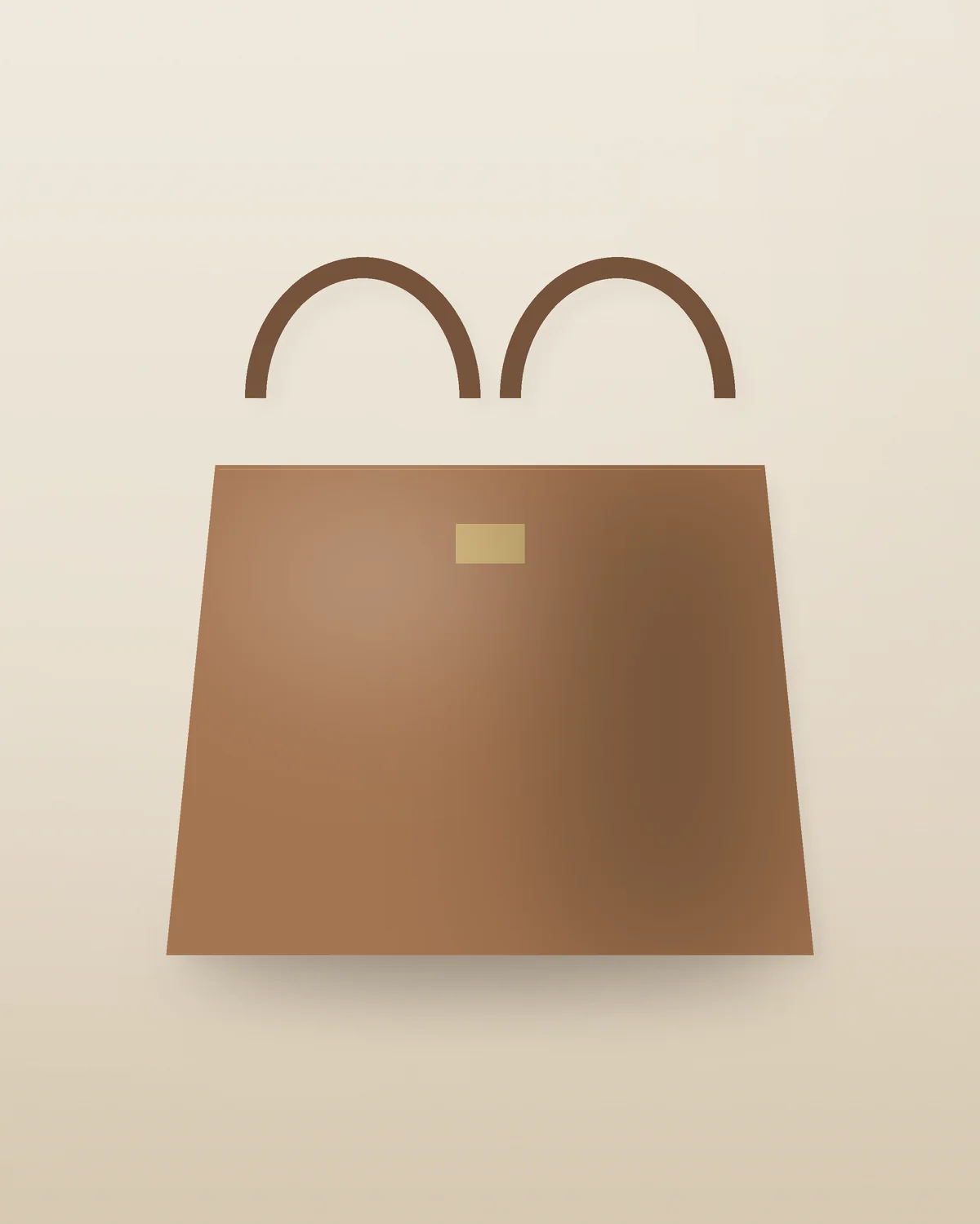 Rajshahi Silk-Lined Leather Tote in Tan