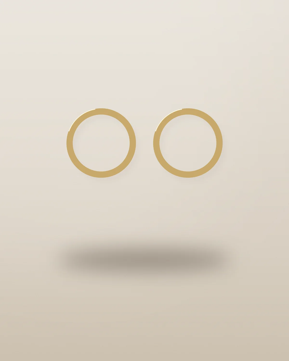 Sonar Hoop Earrings in Gold
