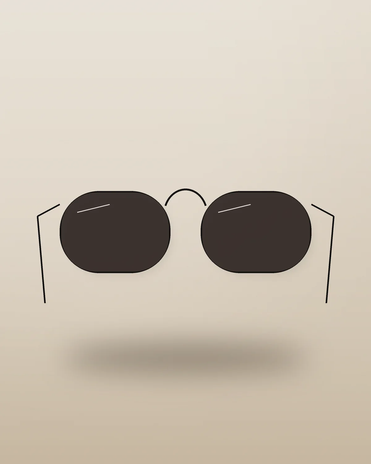 Sundarbans Oversized Square Sunglasses in Black