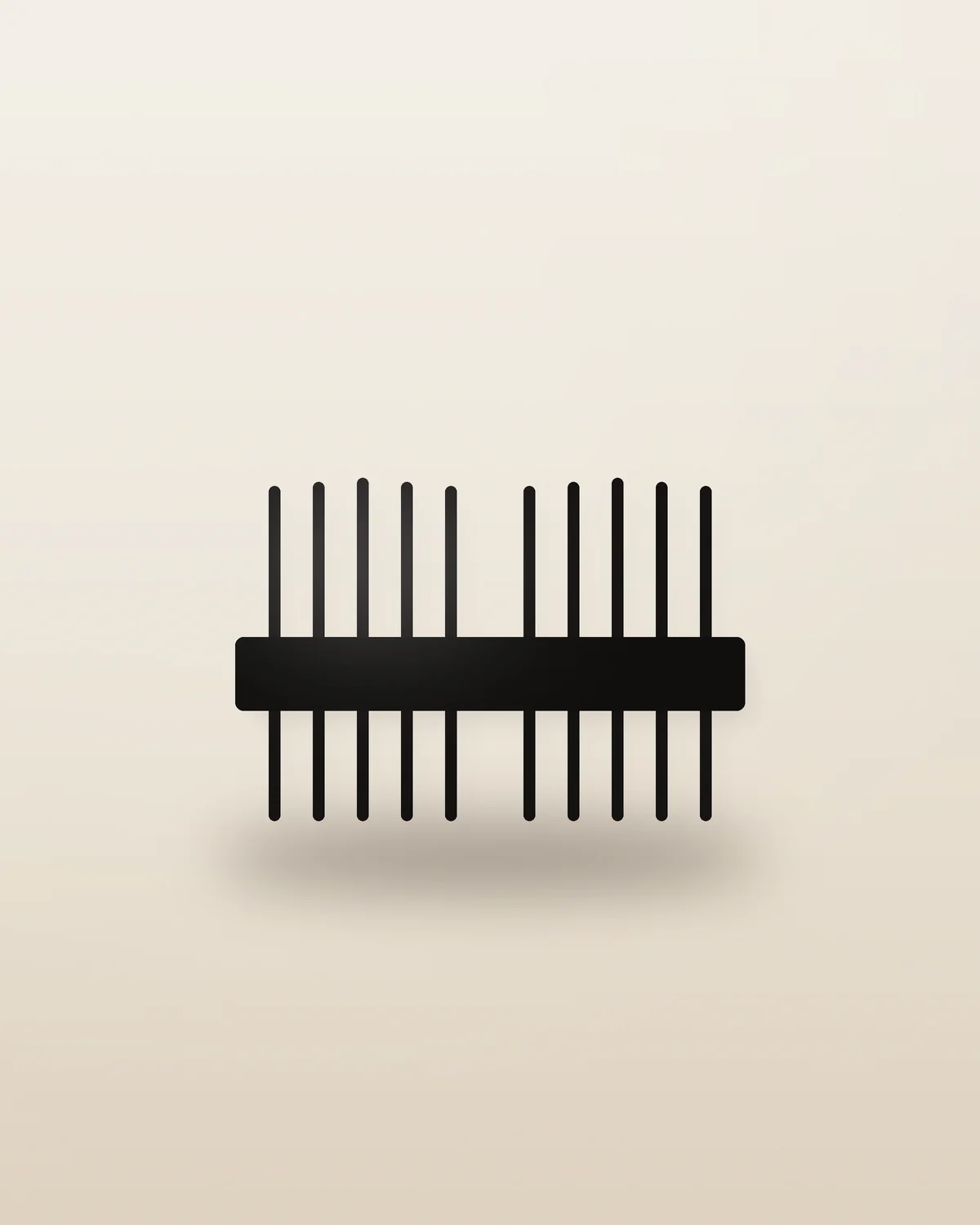 Tortoiseshell Claw Clip in Black